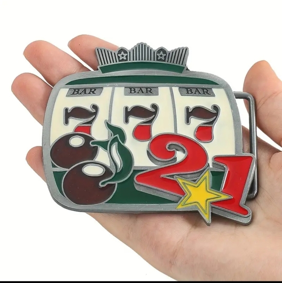 New Las Vegas belt buckle 3.23x3.54 - Picture 2 of 4